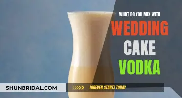 Creative Cocktail Mixers for Wedding Cake Vodka