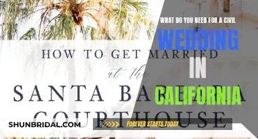 A Civil Wedding in California: What You Need