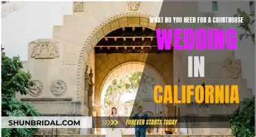 A Courthouse Wedding in California: What's Needed?