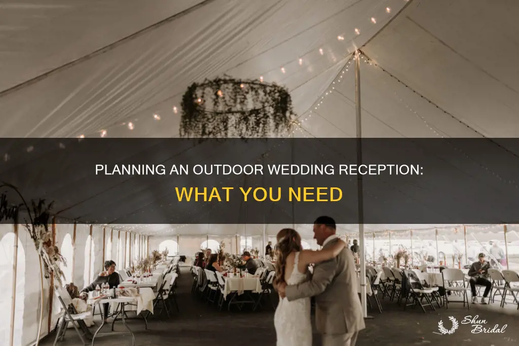 what do you need for an outdoor wedding reception