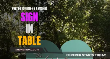 Wedding Sign-In Table: Essentials for Guests
