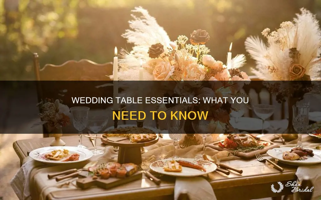 what do you need on wedding tables