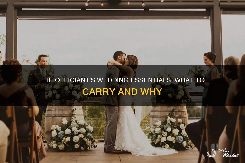 what do you need to carry officiant wedding
