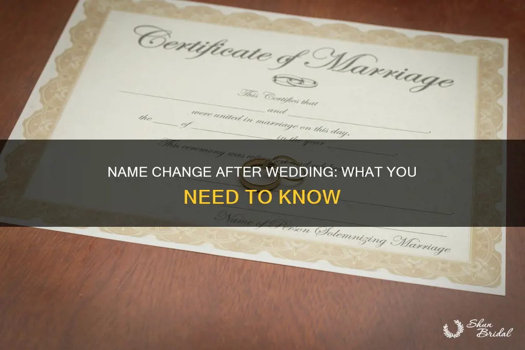 what do you need to change your name after wedding