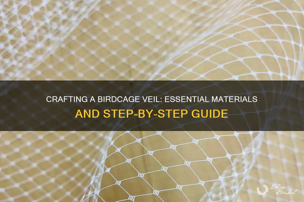 what do you need to make a birdcage veil