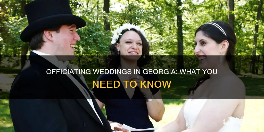 what do you need to officiate a wedding in Georgia
