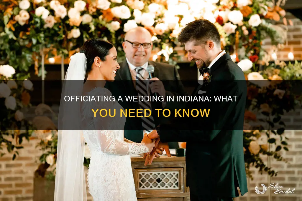 what do you need to officiate a wedding in Indiana