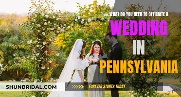 How to Officiate a Wedding in Pennsylvania