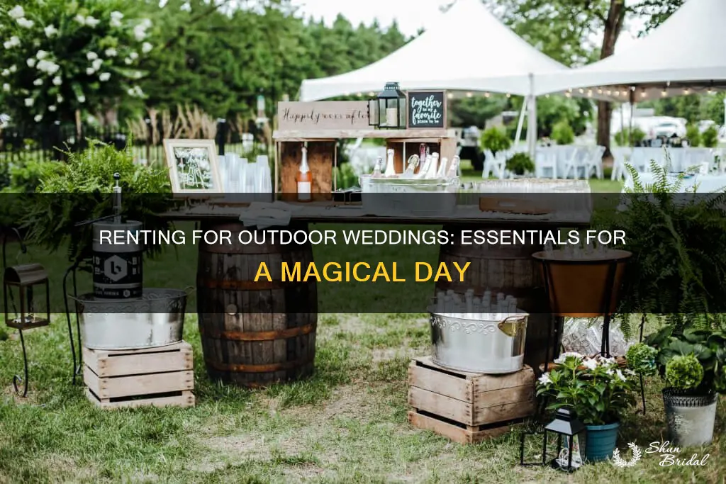 what do you need to rent for an outdoor wedding