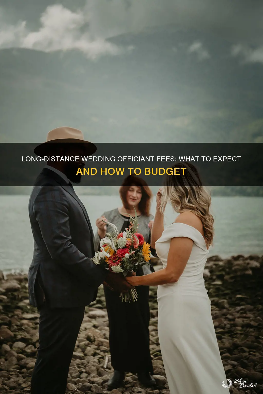 what do you pay officiant for long distance wedding