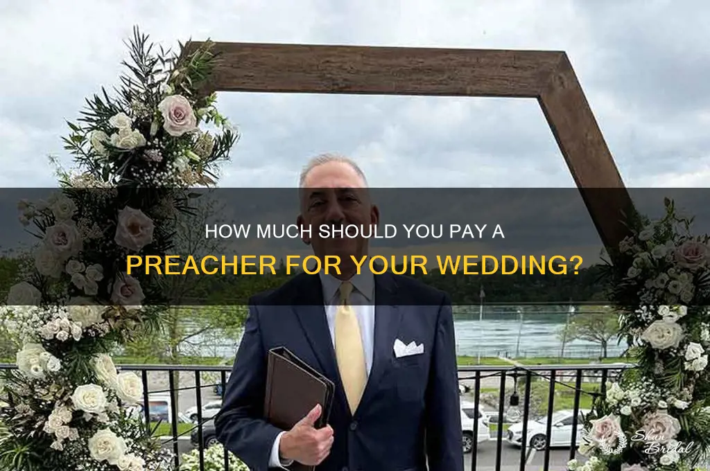 what do you pay preacher for wedding
