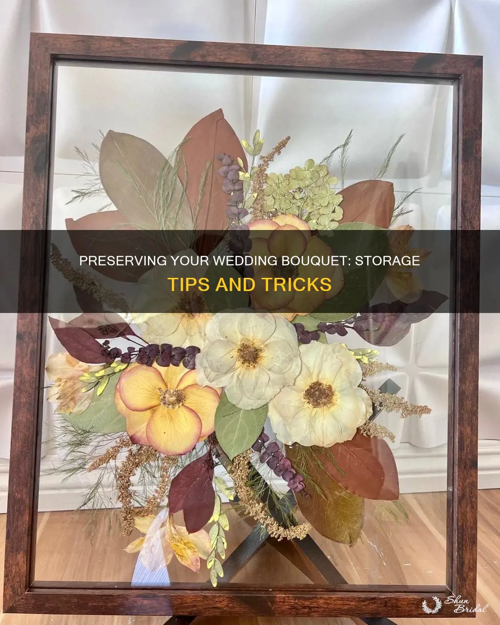 what do you put a wedding bouquet in storage