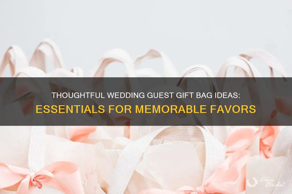 what do you put in gift bags for wedding guests