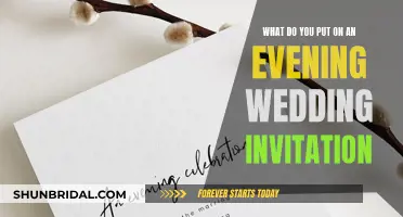 Evening Wedding Invitation: What to Include and What to Avoid