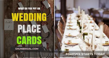 Creative Wedding Place Card Ideas: Names, Table Numbers, and Personal Touches