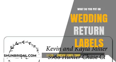 Etiquette Guide to Wedding Return Labels