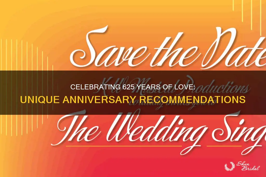 what do you recommend for a 625th wedding anniversary