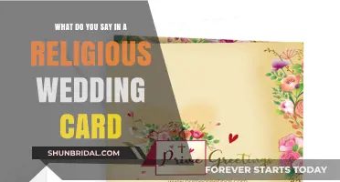 Blessings and Wishes: Crafting the Perfect Religious Wedding Card Message