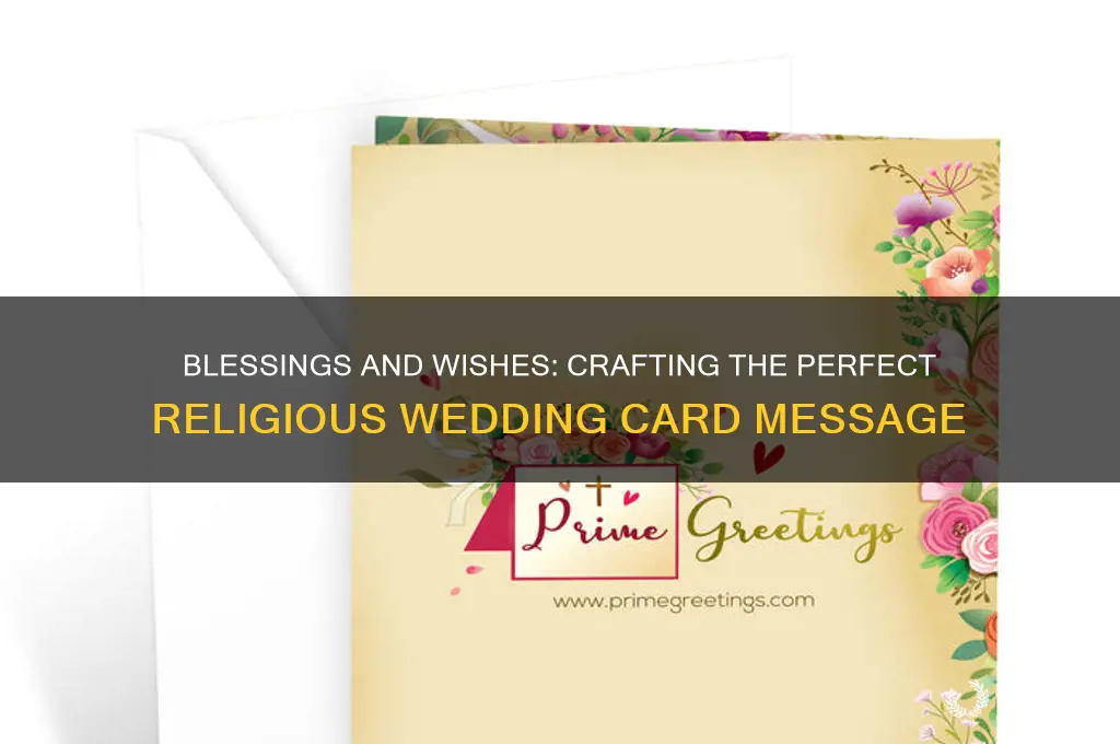 what do you say in a religious wedding card
