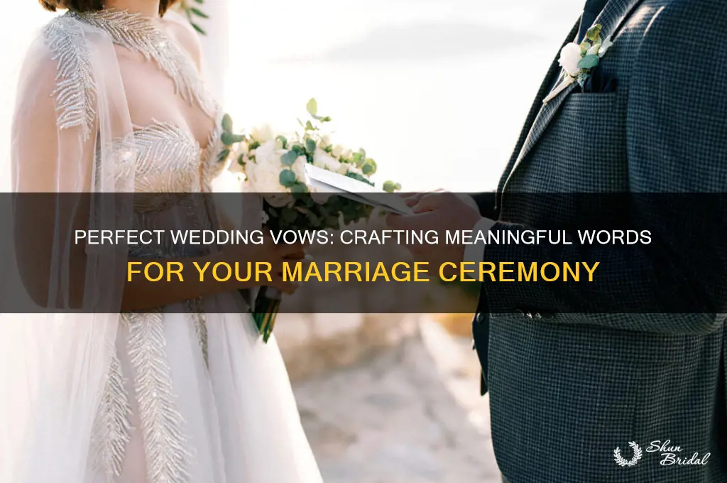 what do you say when getting married