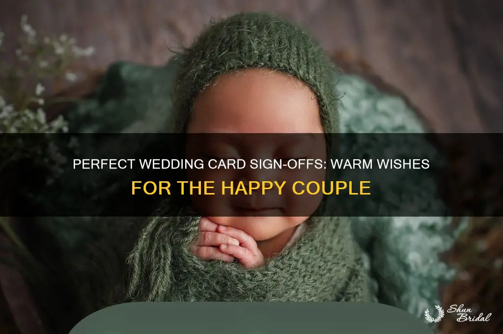 what do you sign on bottom of wedding card