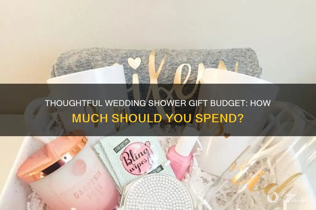 what do you spend on a wedding shower gift