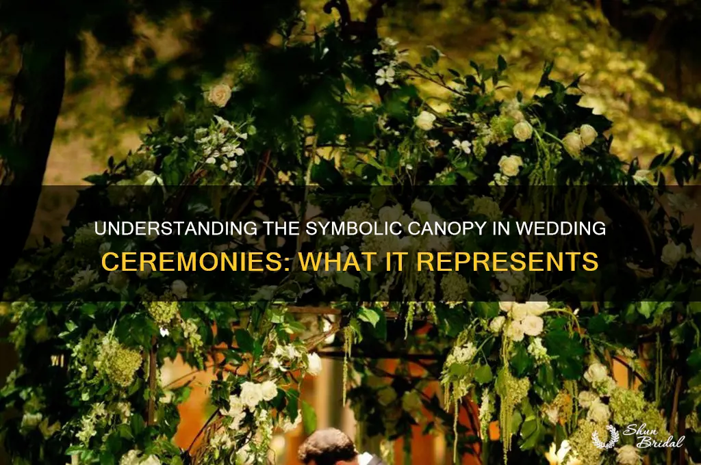 what do you stand under durinng wedding ceremony