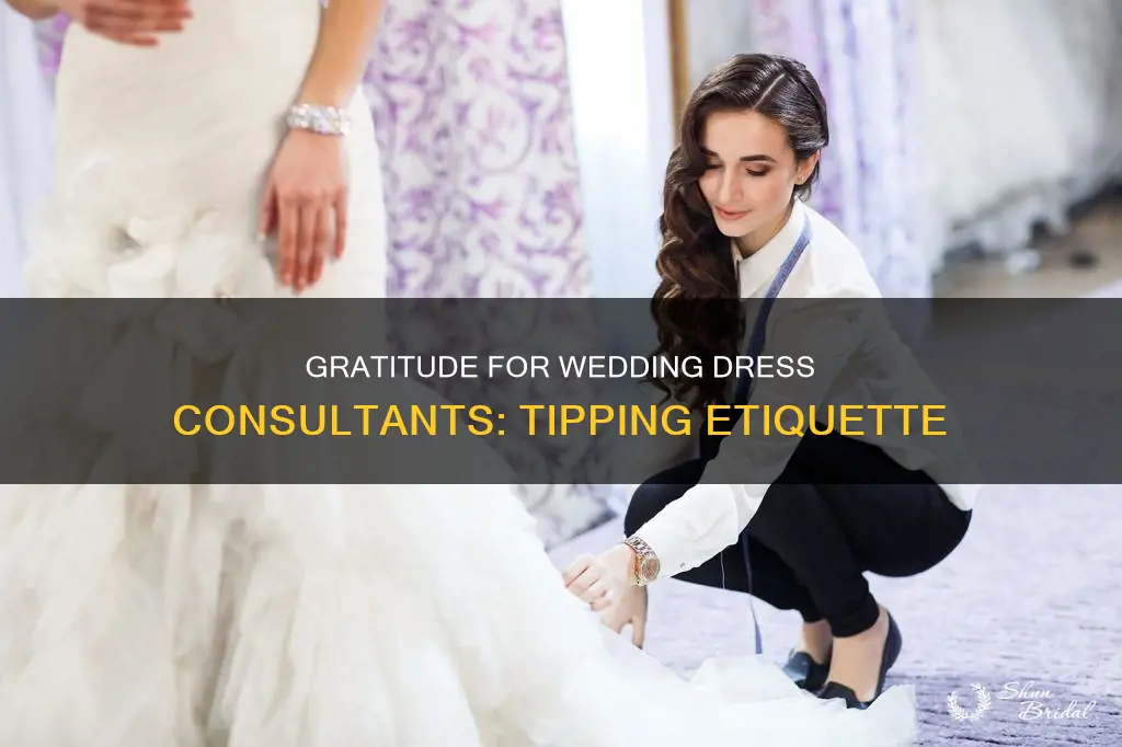 what do you tip a wedding dress consultant