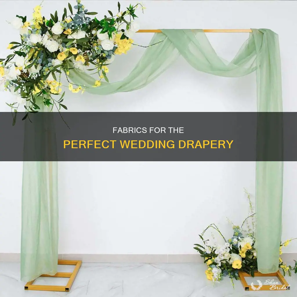 what do you use for wedding drapery