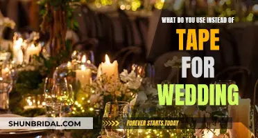 Creative Alternatives to Tape for Your Wedding Day