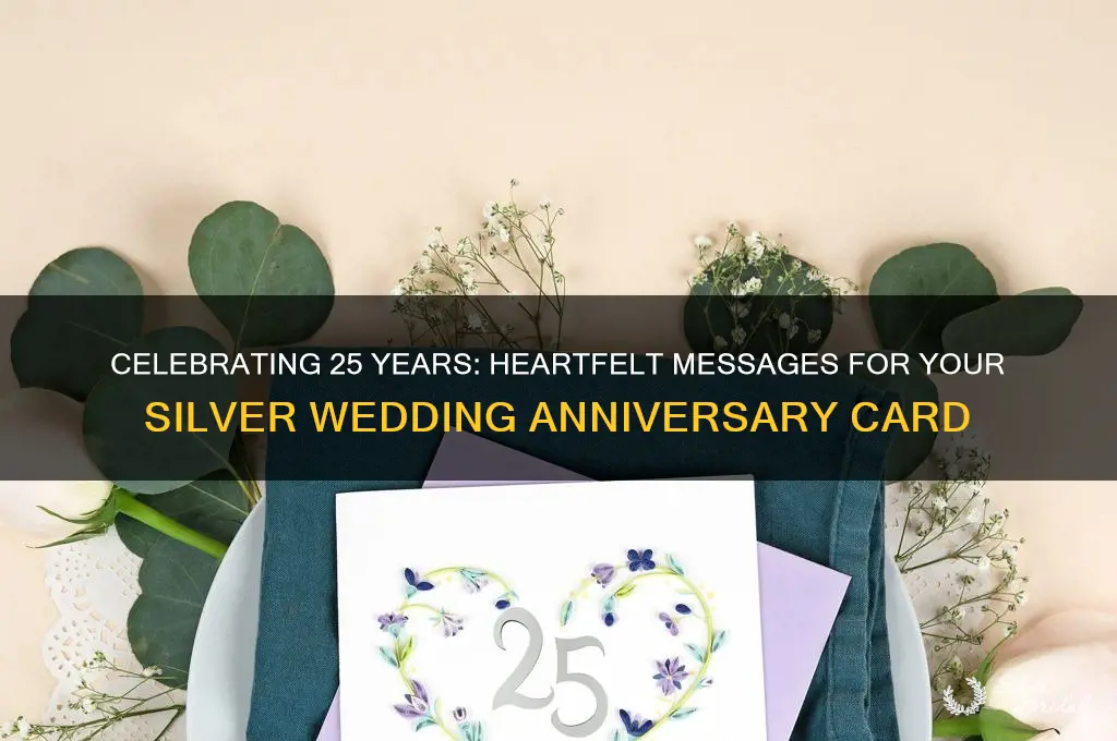 what do you write in a 25th wedding anniversary card