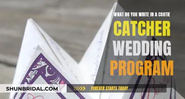 Cootie Catcher Conundrum: Crafting Creative Wedding Programs