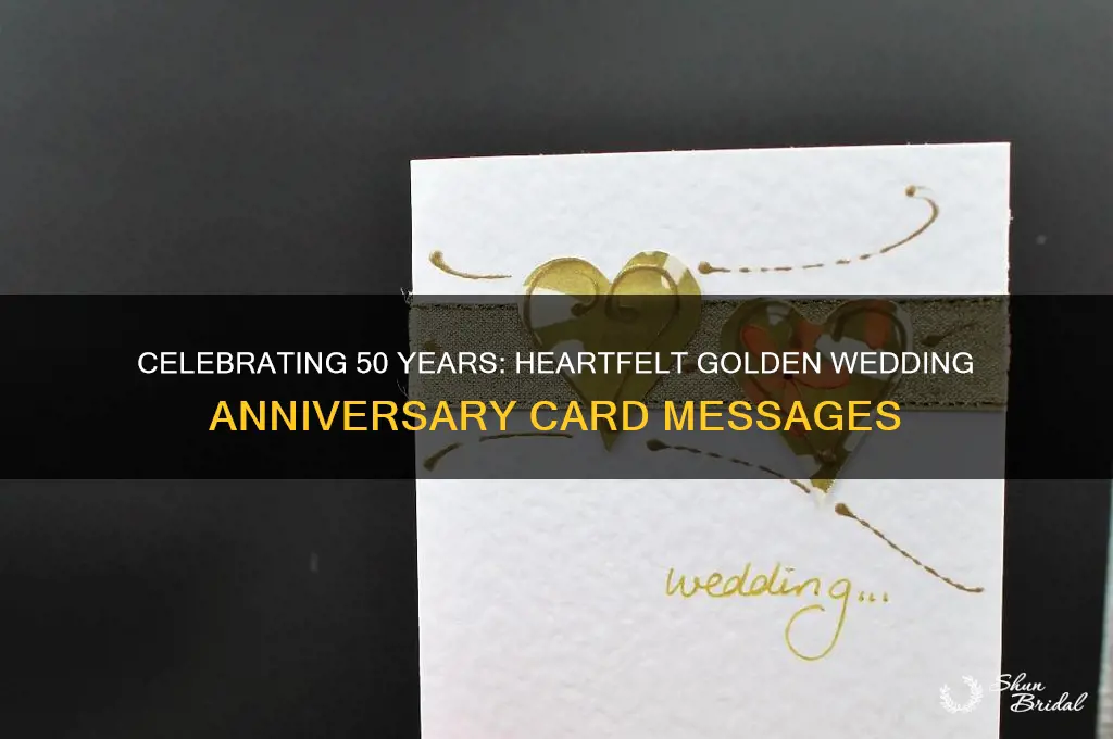what do you write in a golden wedding card