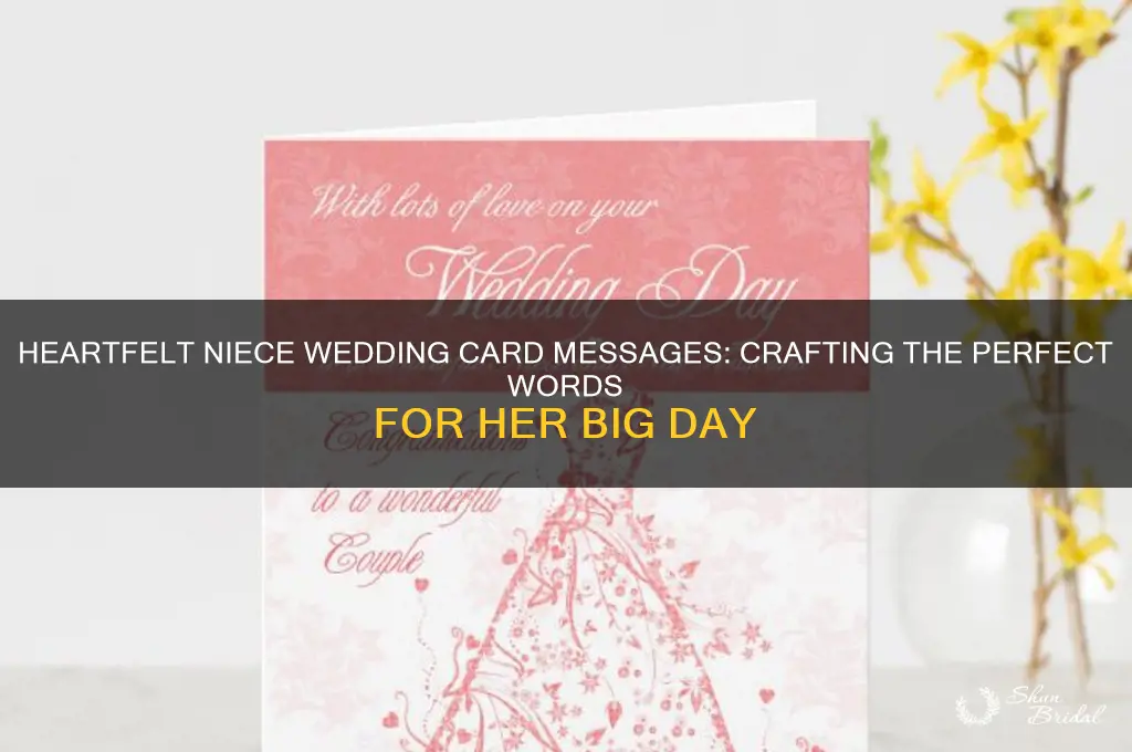 what do you write in a niece wedding card