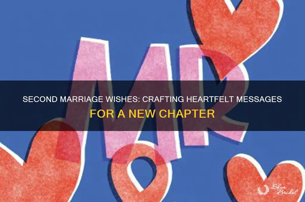 what do you write in a second marriage wedding card