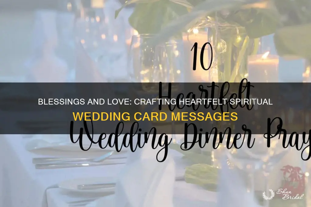 what do you write in a spiritual wedding card