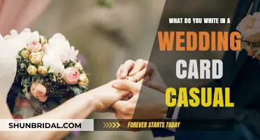 Casual Wedding Card Messages: Warm Wishes for the Happy Couple