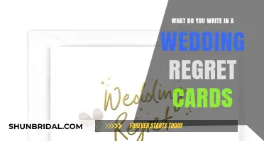 Crafting Thoughtful Wedding Regret Cards: Etiquette and Wording Tips