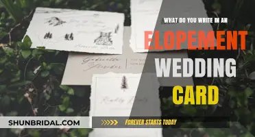 Thoughtful Elopement Card Messages: Celebrating Your Intimate Wedding Journey