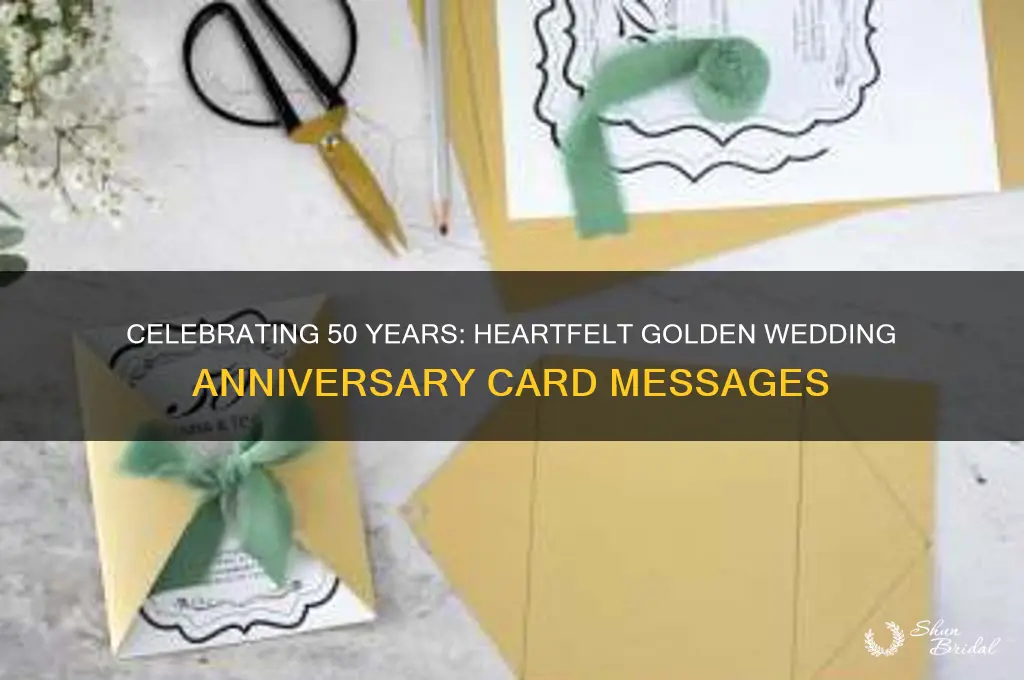 what do you write on a golden wedding anniversary card