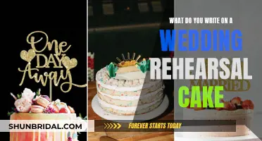 Wedding Rehearsal Cake Inscriptions: Creative Ideas for Words