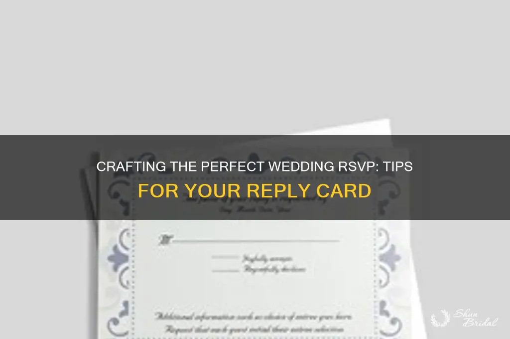 what do you write on a wedding reply card