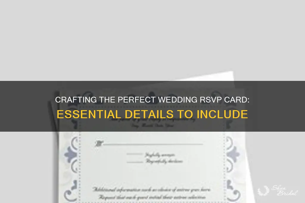 what do you write on a wedding rsvp card