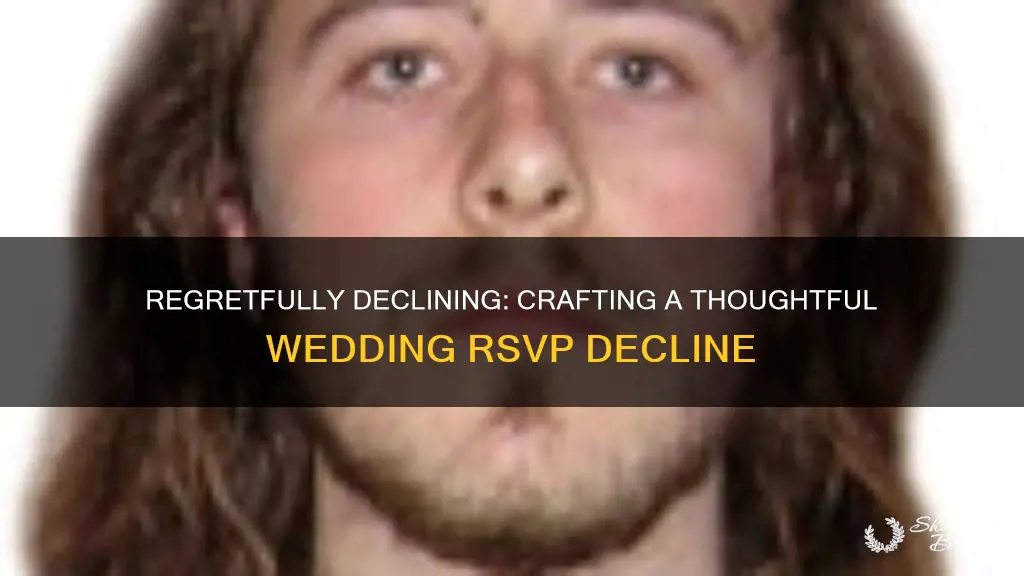 what do you write on a wedding rsvp decline