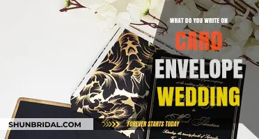 Elegant Wedding Card Envelope Wording Ideas for Your Special Day