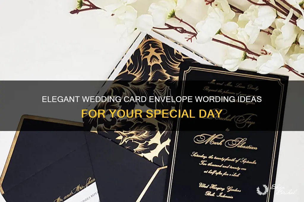 what do you write on card envelope wedding