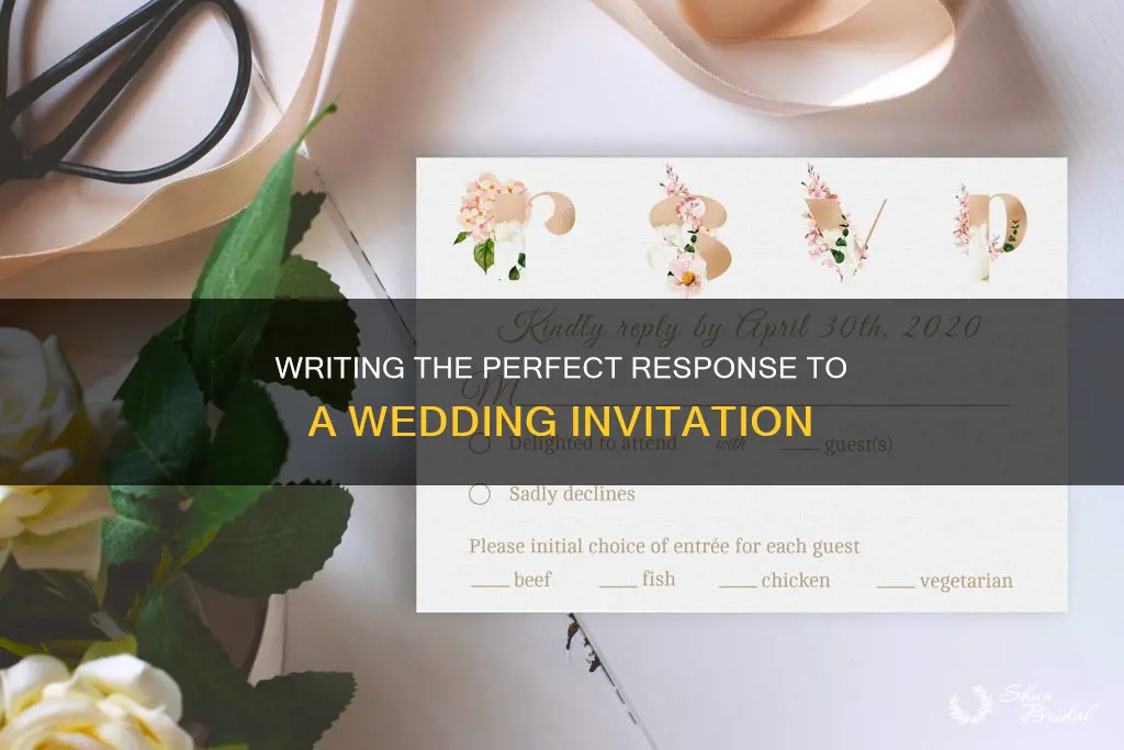 what do you write on return wedding invitation