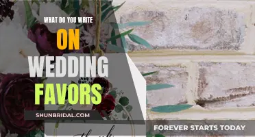 Wedding Favor Writing: Personalizing Your Guests' Gifts