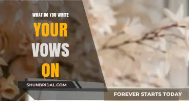 Choosing the Perfect Material for Writing Your Personalized Wedding Vows