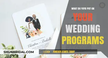 Designing Wedding Programs: What to Include and Why